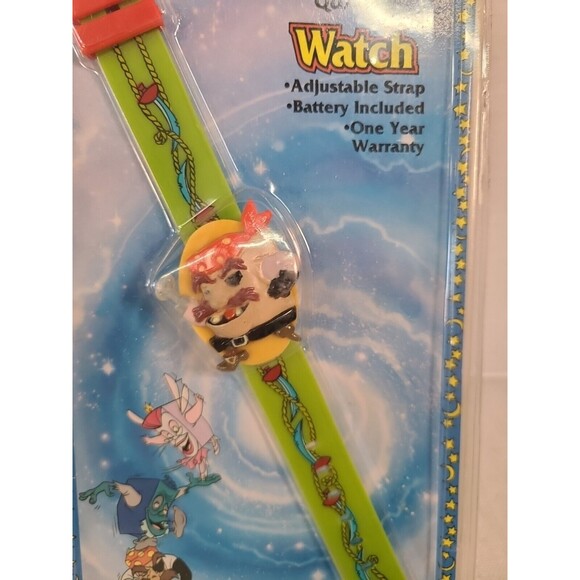 NEW Vintage 1994 The Pagemaster Cartoon  Quartz Wrist Watch Gordy Time NIP - Picture 2 of 4